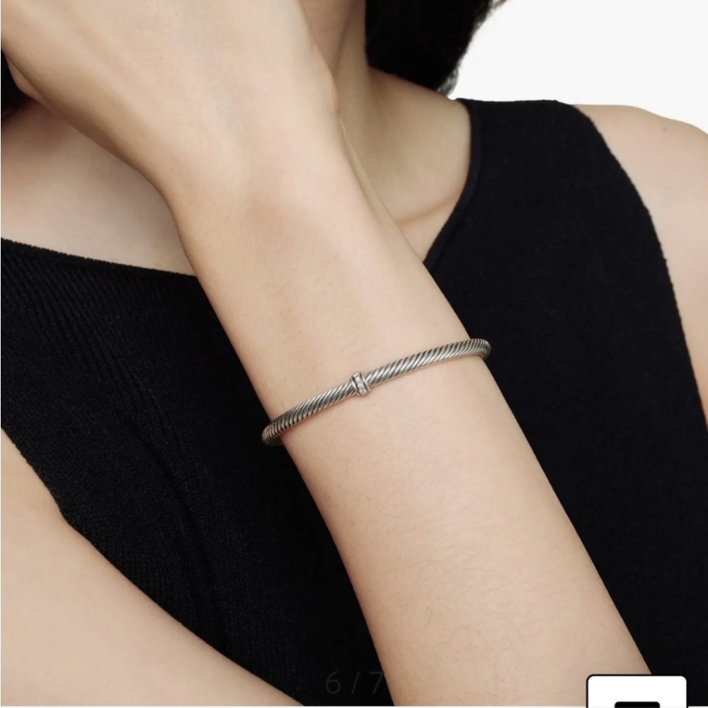 David Yurman Twisted Silver Cuff